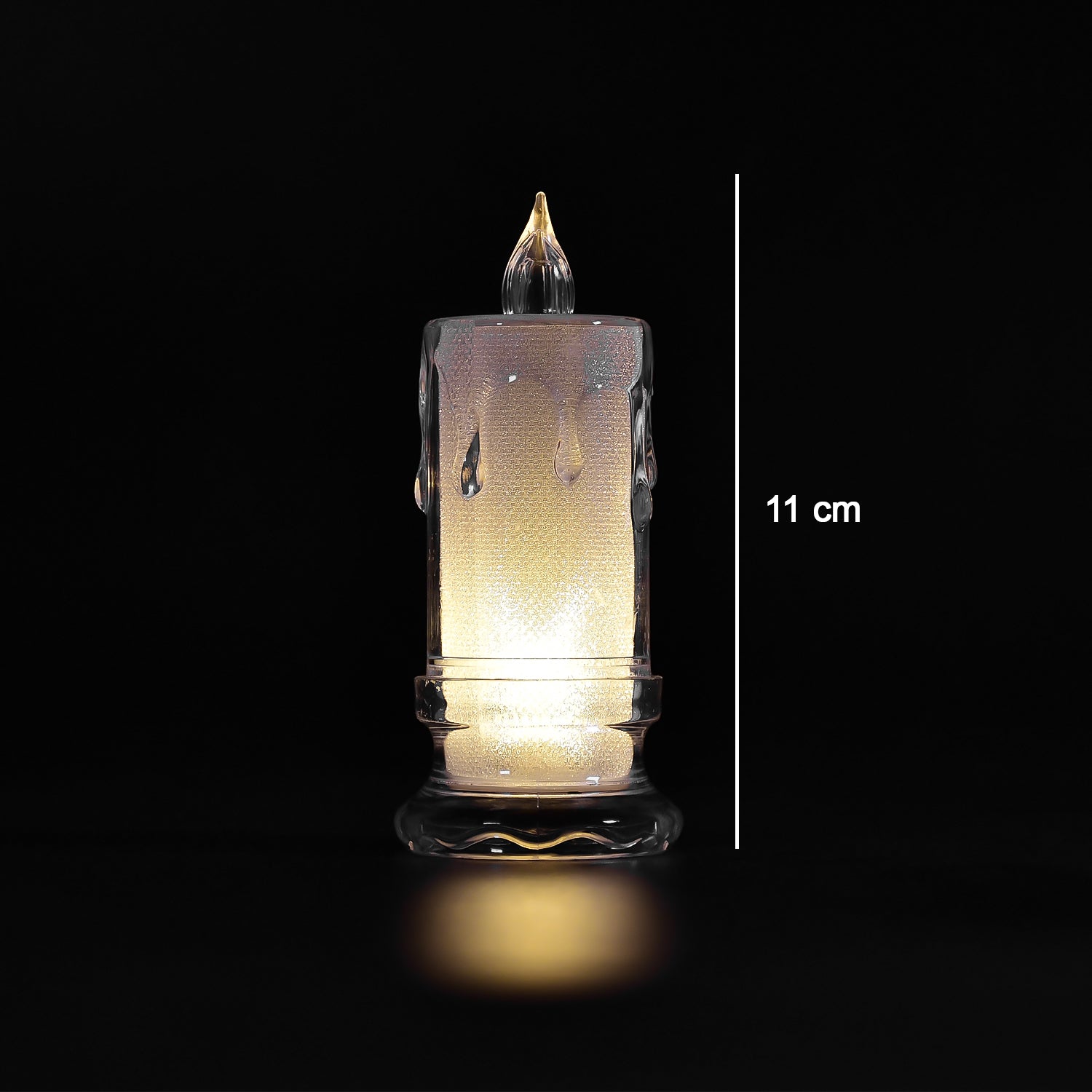Set of melted design flameless candles. Set of melted design flameless candles.